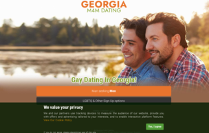 Georgia M4M Dating Homepage Image